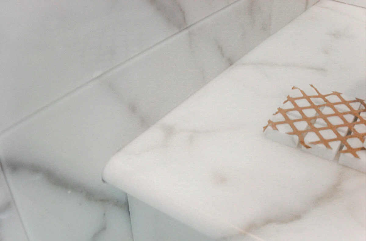 Polished marble detail